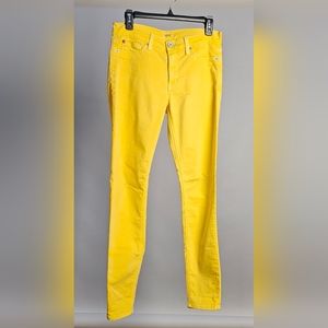 Hudson Nico Super Skinny Midrise Size 27 Color Lemon